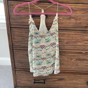 Light summer racer back top